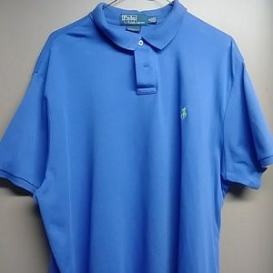 Royal blue polo shirt